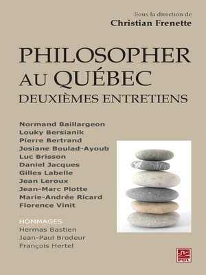 cover image of Philosopher au Québec